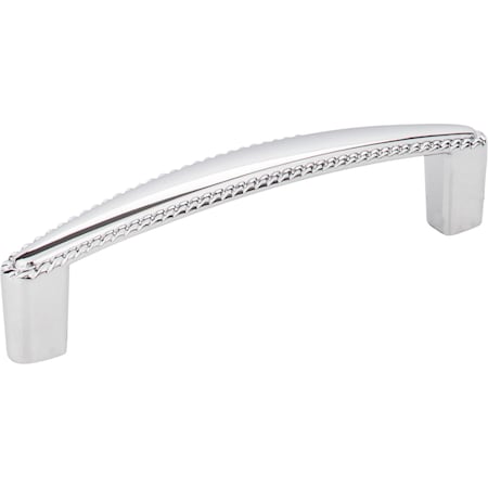 Elements 96 mm Center-to-Center Polished Chrome Rope Detailed Lindos Cabinet Pull Z115-96PC